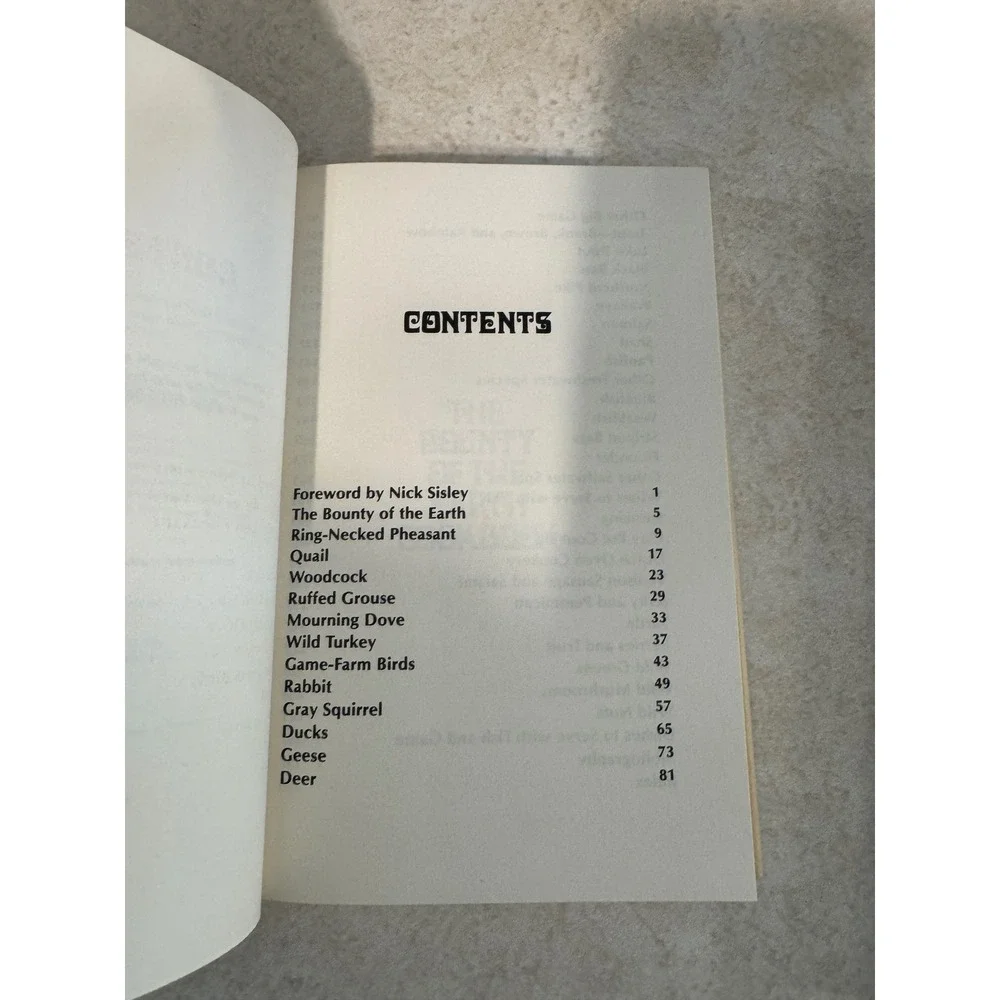 The Bounty of the Earth Cookbook Sylvia G Bashline Wild Game Fish 1979 Hardcover